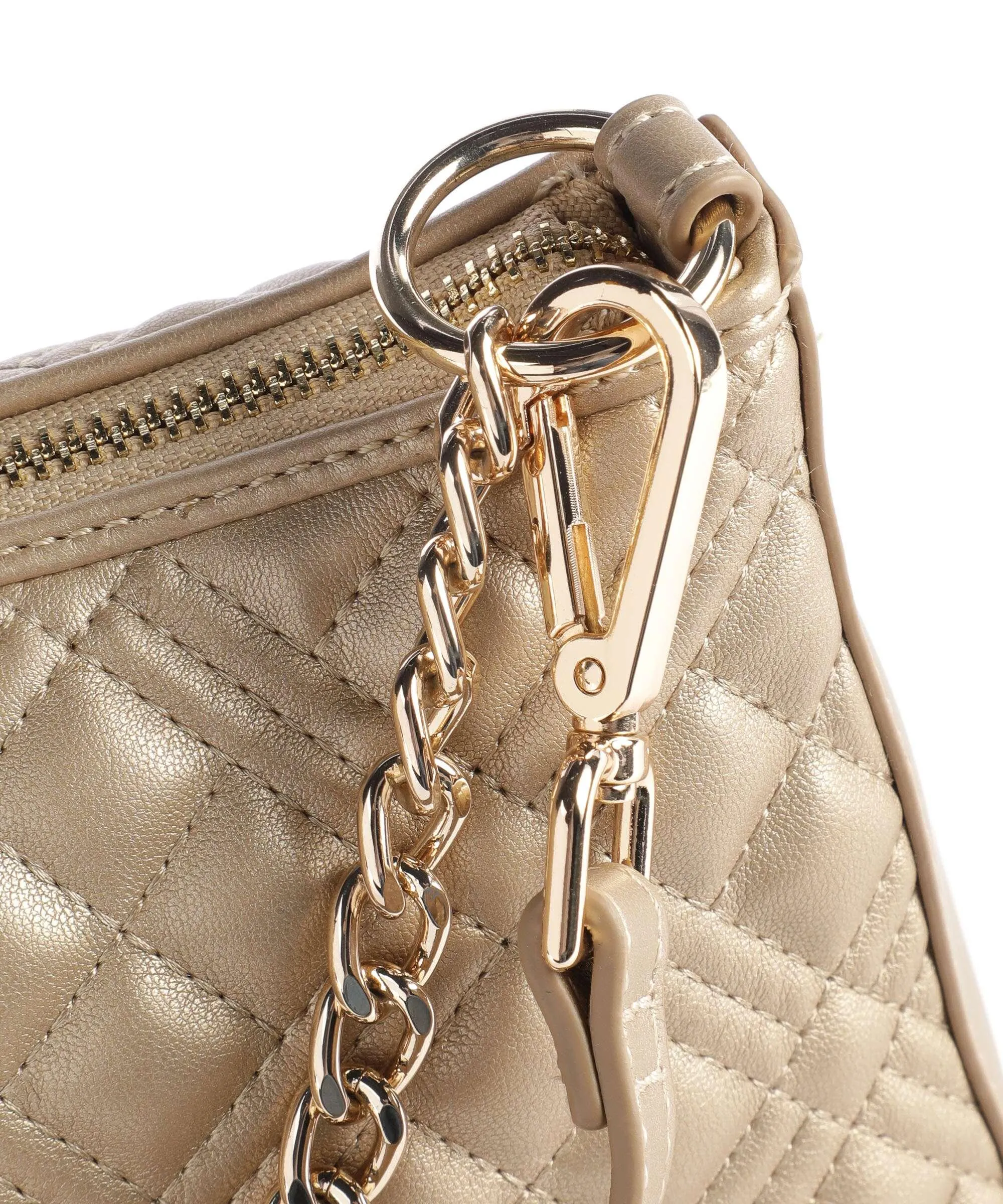  Love Moschino Quilted Borsa a tracolla pelle sintetica oro  