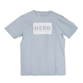 Maglietta Uomo Hero Logo Light Blue