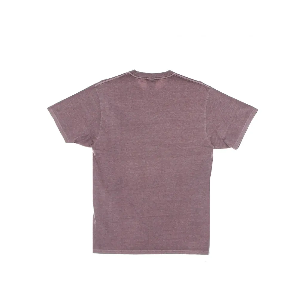 maglietta uomo huf dyed tee x pleasures PURPLE