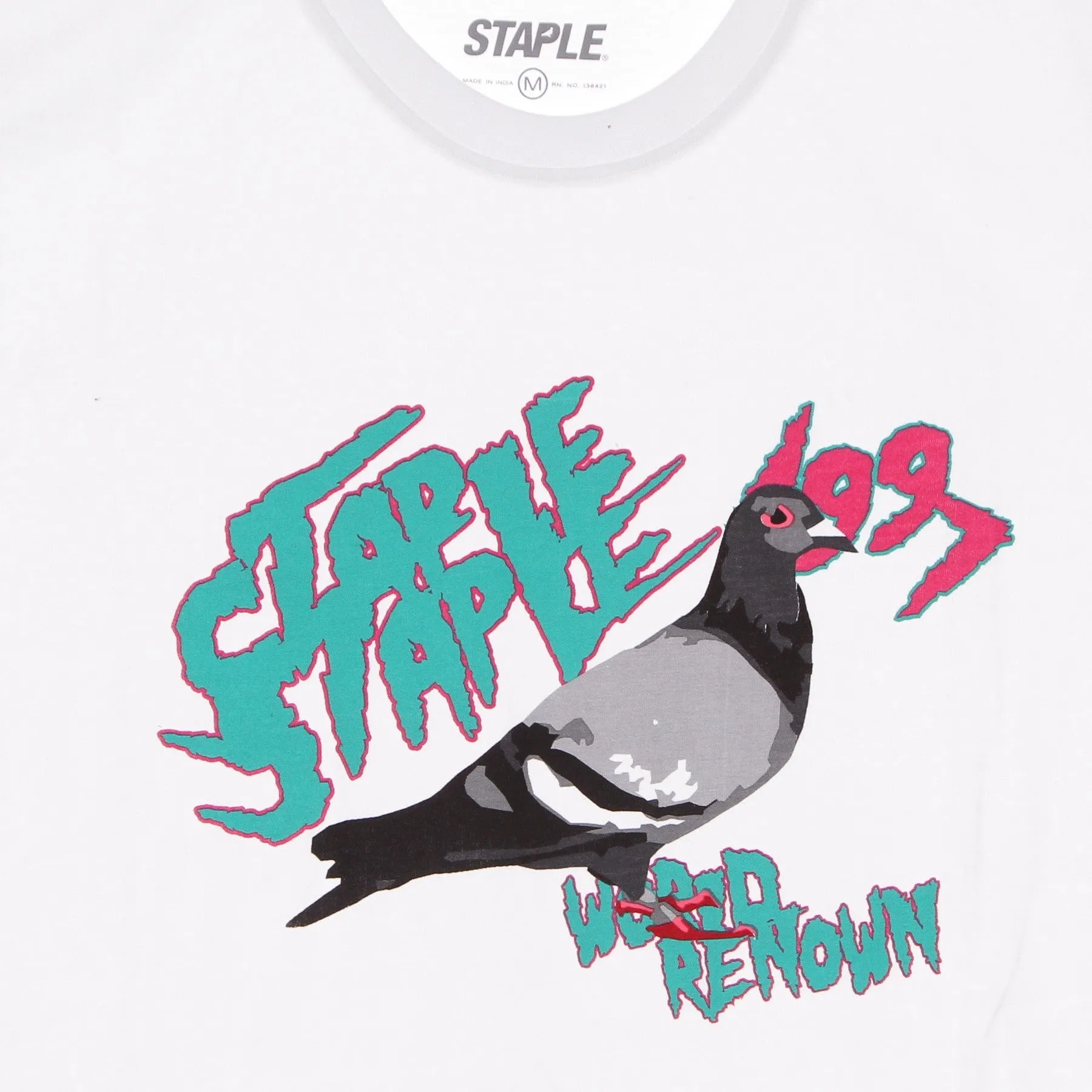 Maglietta Uomo Rebel Pigeon Tee White