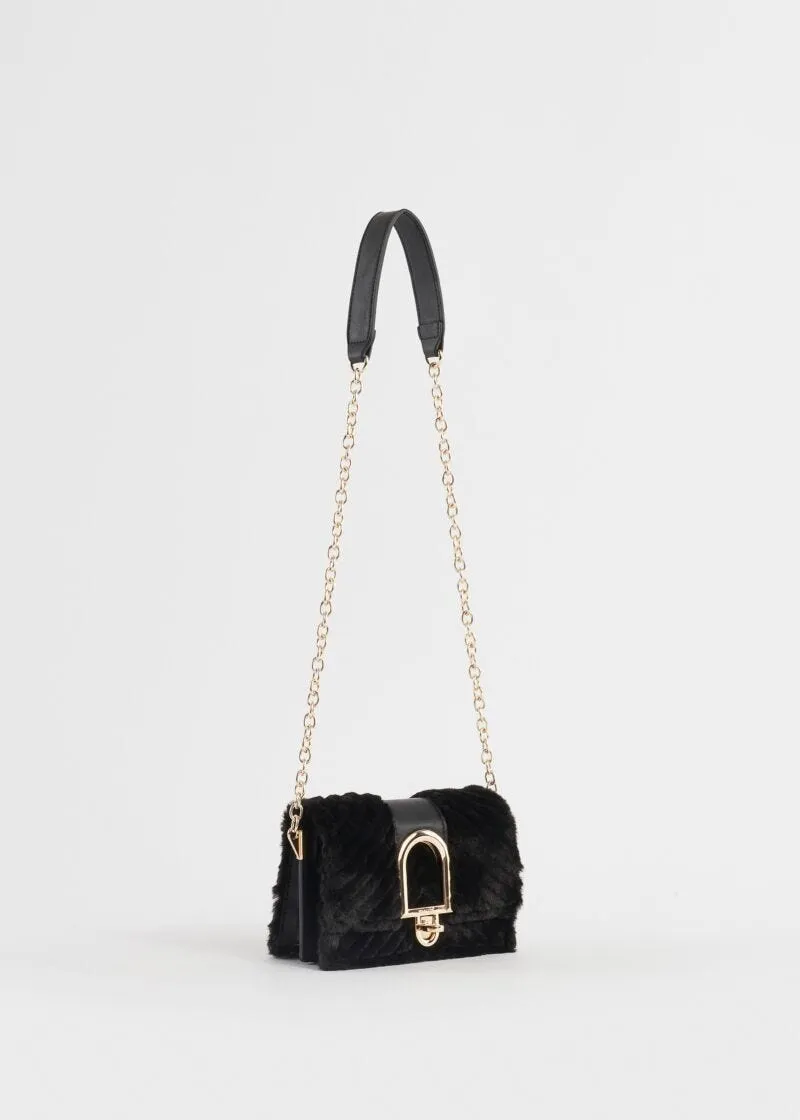 Mini crossbody in pelliccia sintetica