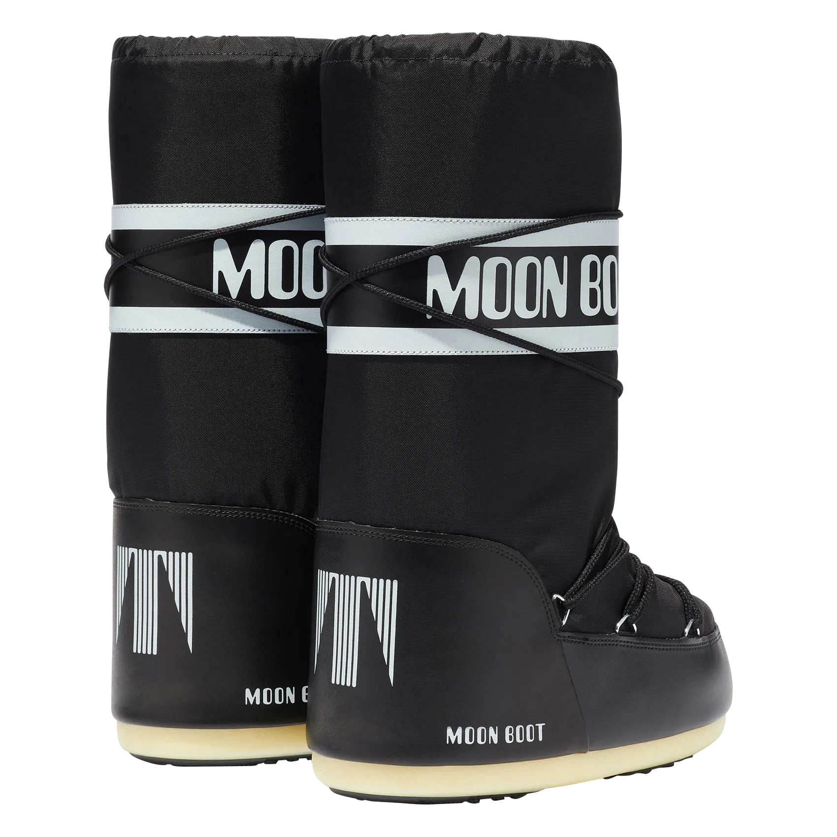  MOON BOOT   MB ICON NYLON - Stivali con lacci | Nero