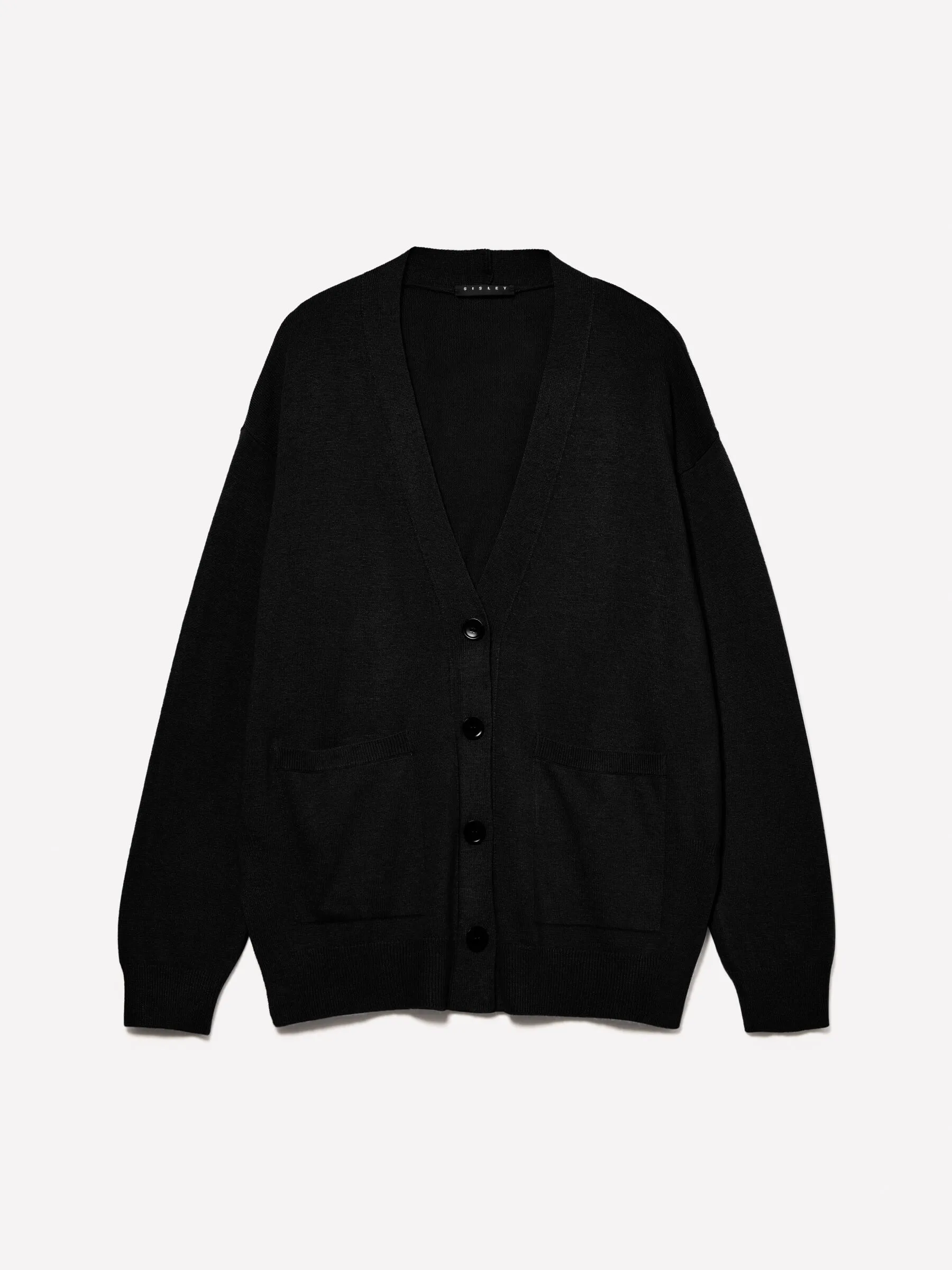 Nuovi arrivi      Cardigan nero con spacchi