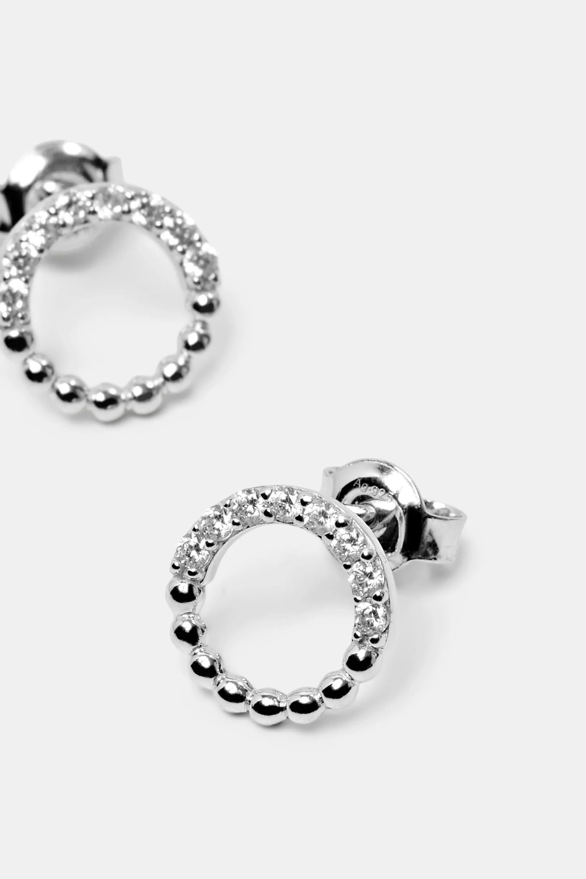 Orecchini a perno in argento sterling con zirconi