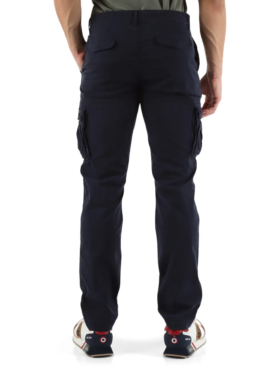 Pantalone cargo in cotone stretch