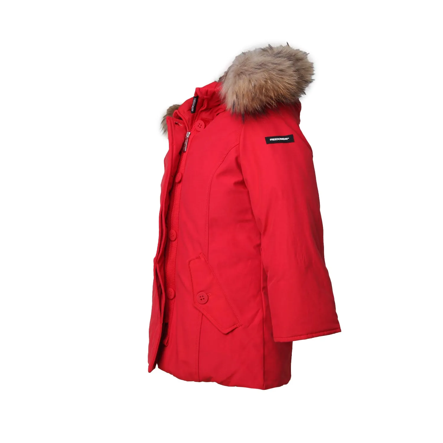 Parka Losanna Eco Down Rosso Bambina