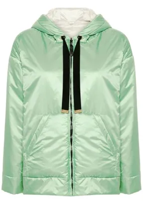 Parka reversibile greenbox in verde - donna