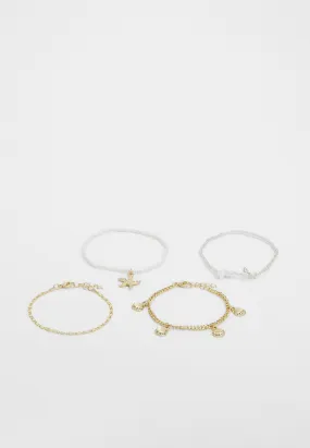 PCLOPIA BRACELET 4 PACK - Bracciale