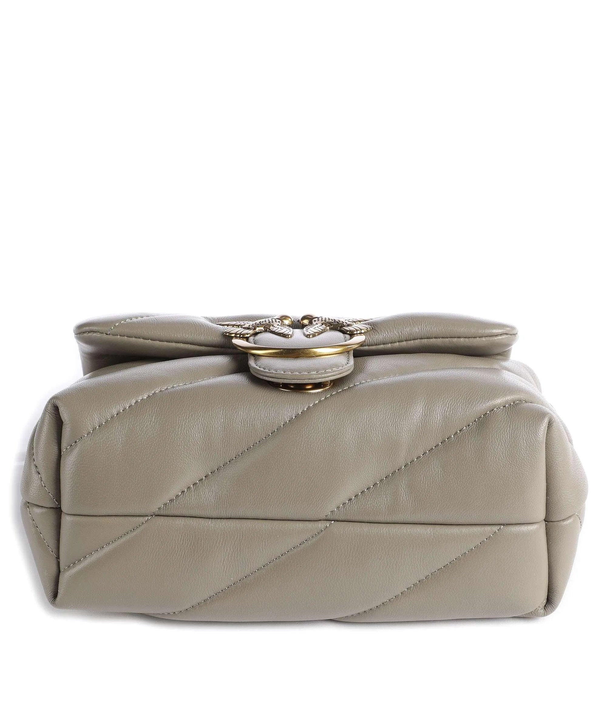  Pinko Love Puff Mini Borsa a spalla pelle di pecora taupe  