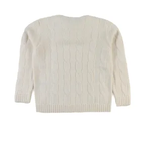 Pullover Dolcevita Tricot Misto Lana Panna Teen