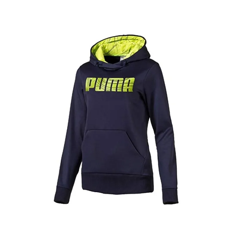 PUMA FELPA DONNA ELEVATED POLY FL HOODY COLORE BLU