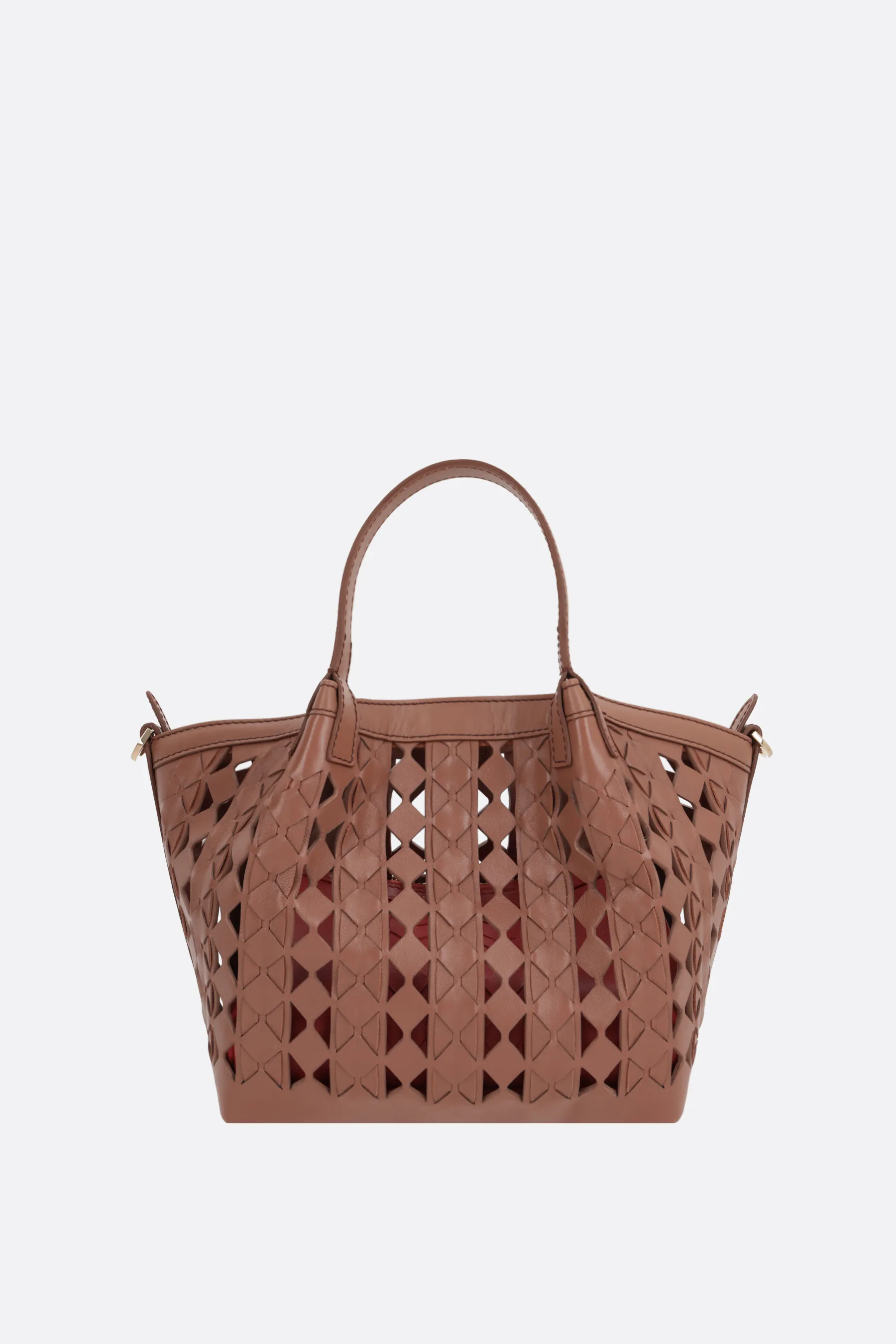  SERAPIAN borsa tote Secret mini in nappa Mosaico See Through 