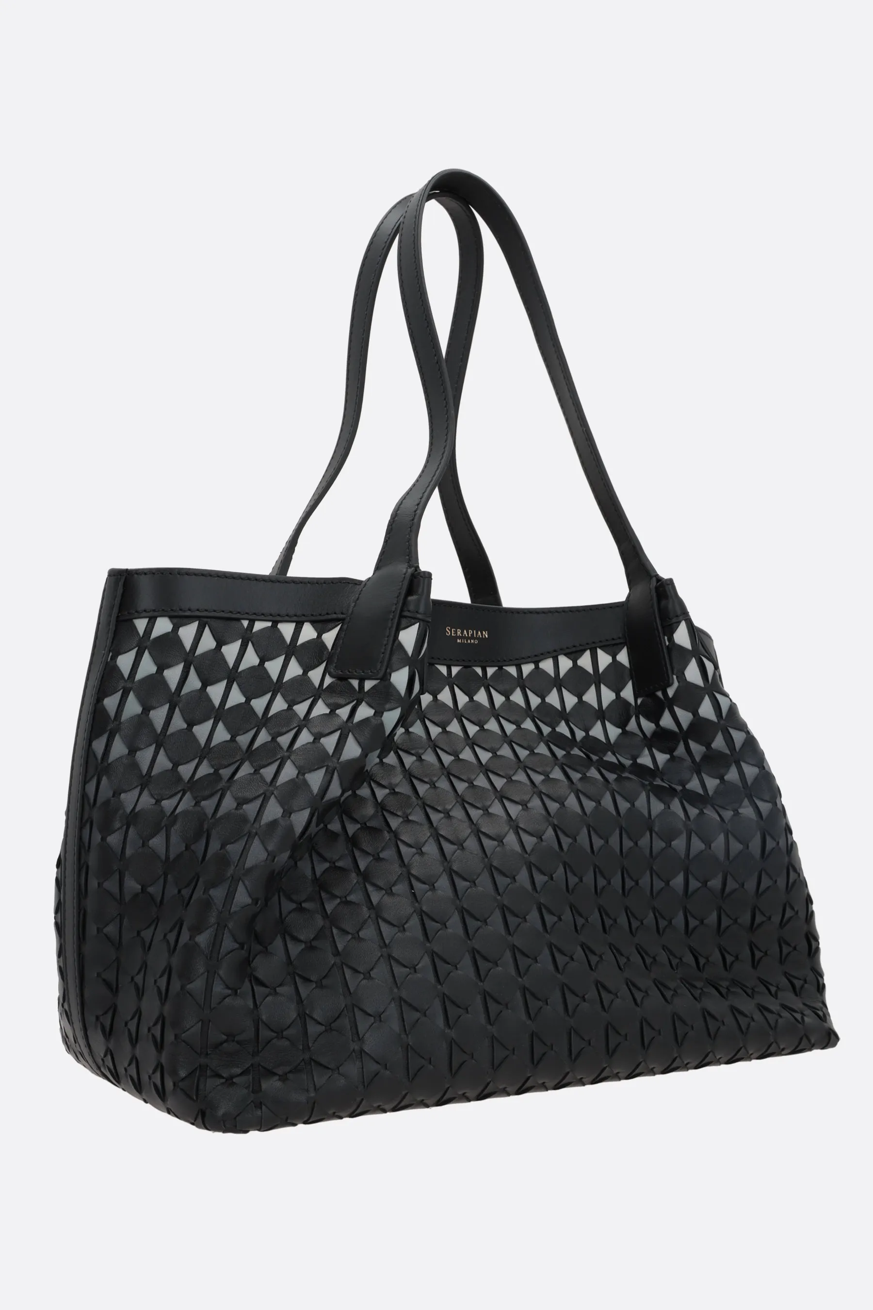  SERAPIAN borsa tote Secret small in nappa Mosaico 