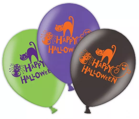 Set 6 palloncini Halloween 28 cm