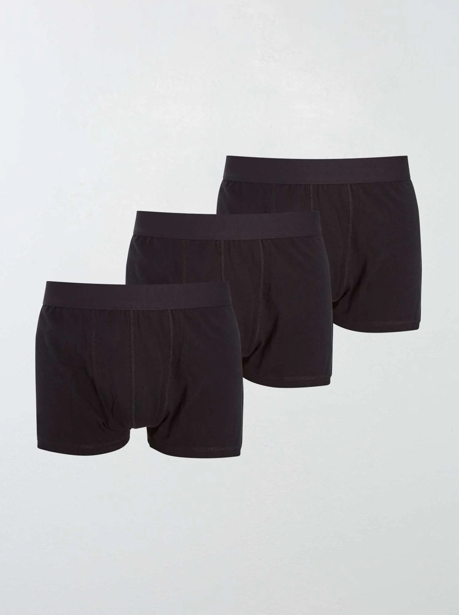 Set di 3 boxer eco-sostenibili size+ - Nero