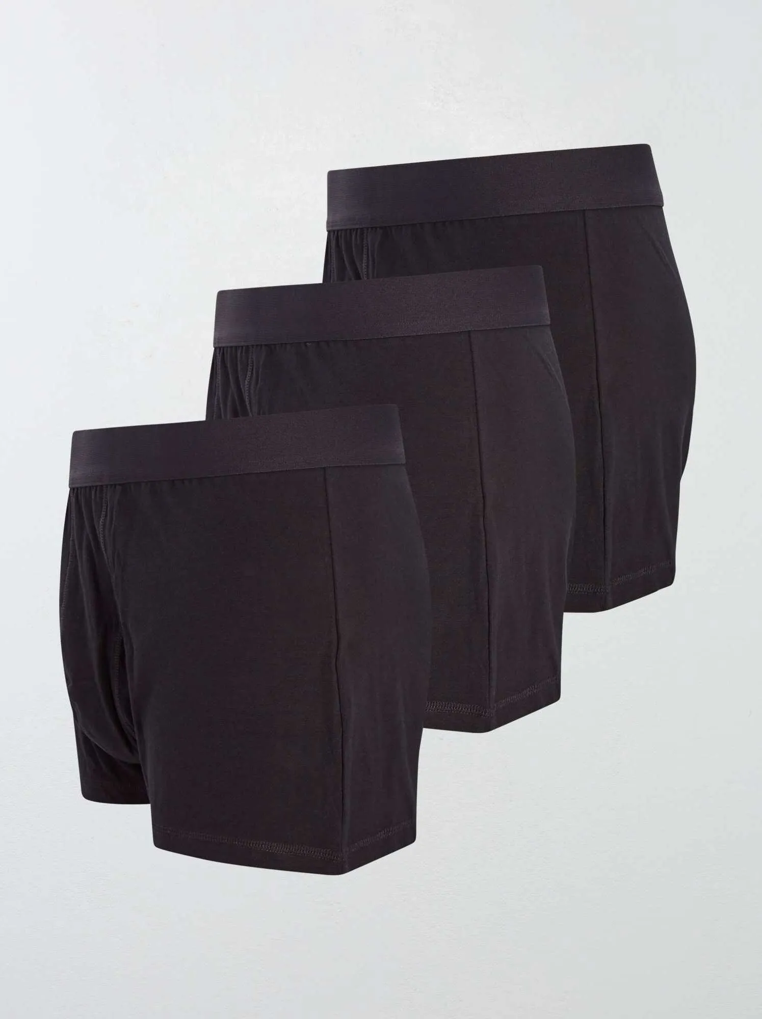 Set di 3 boxer eco-sostenibili size+ - Nero