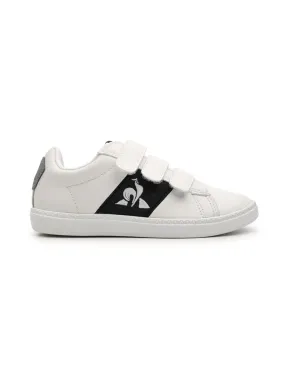 Sneakers bianche con chiusure in velcro da Bambino Courtclassic PS 2 Tone