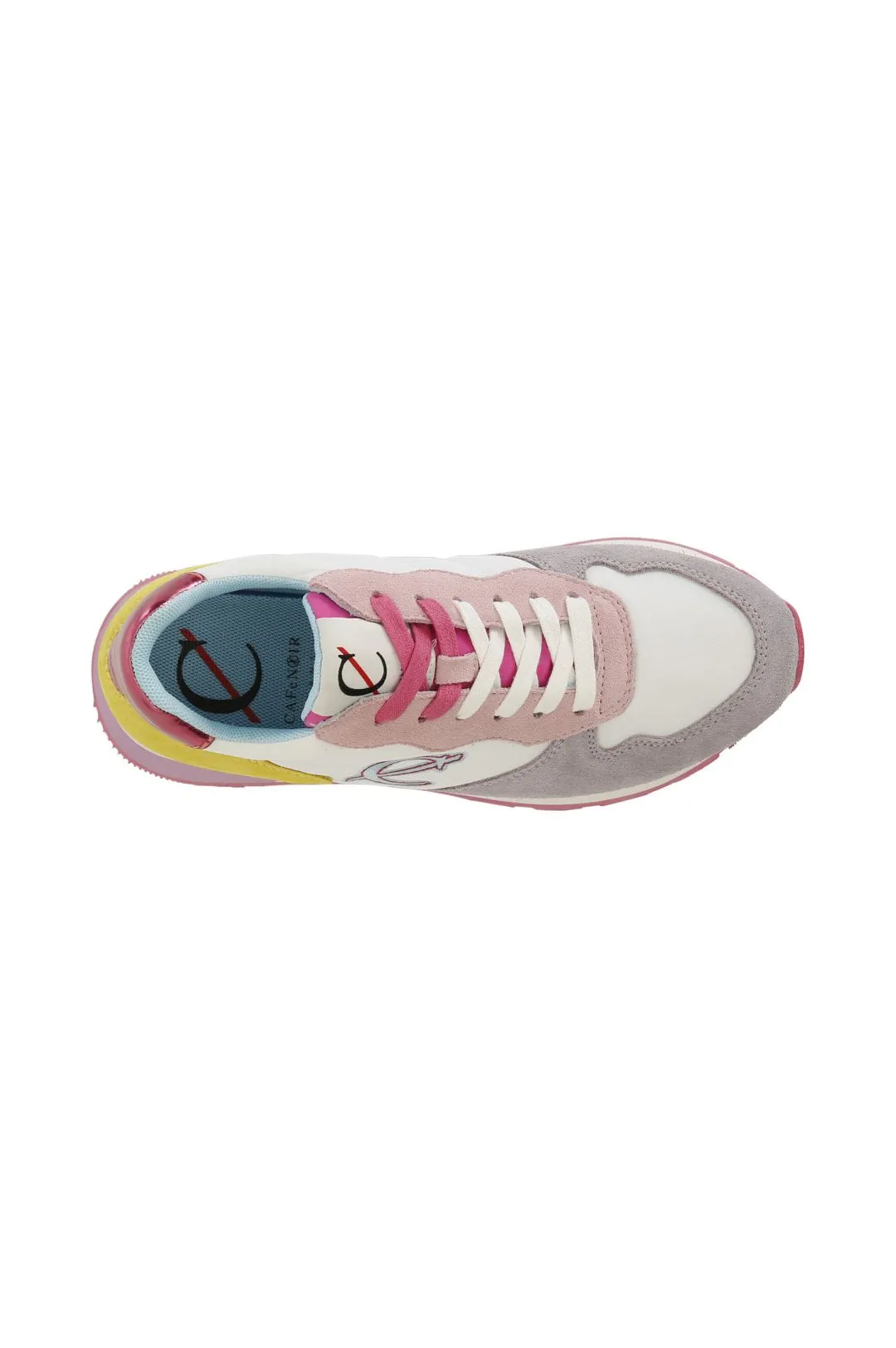 sneakers in pelle scamosciata e tessuto multi glicine