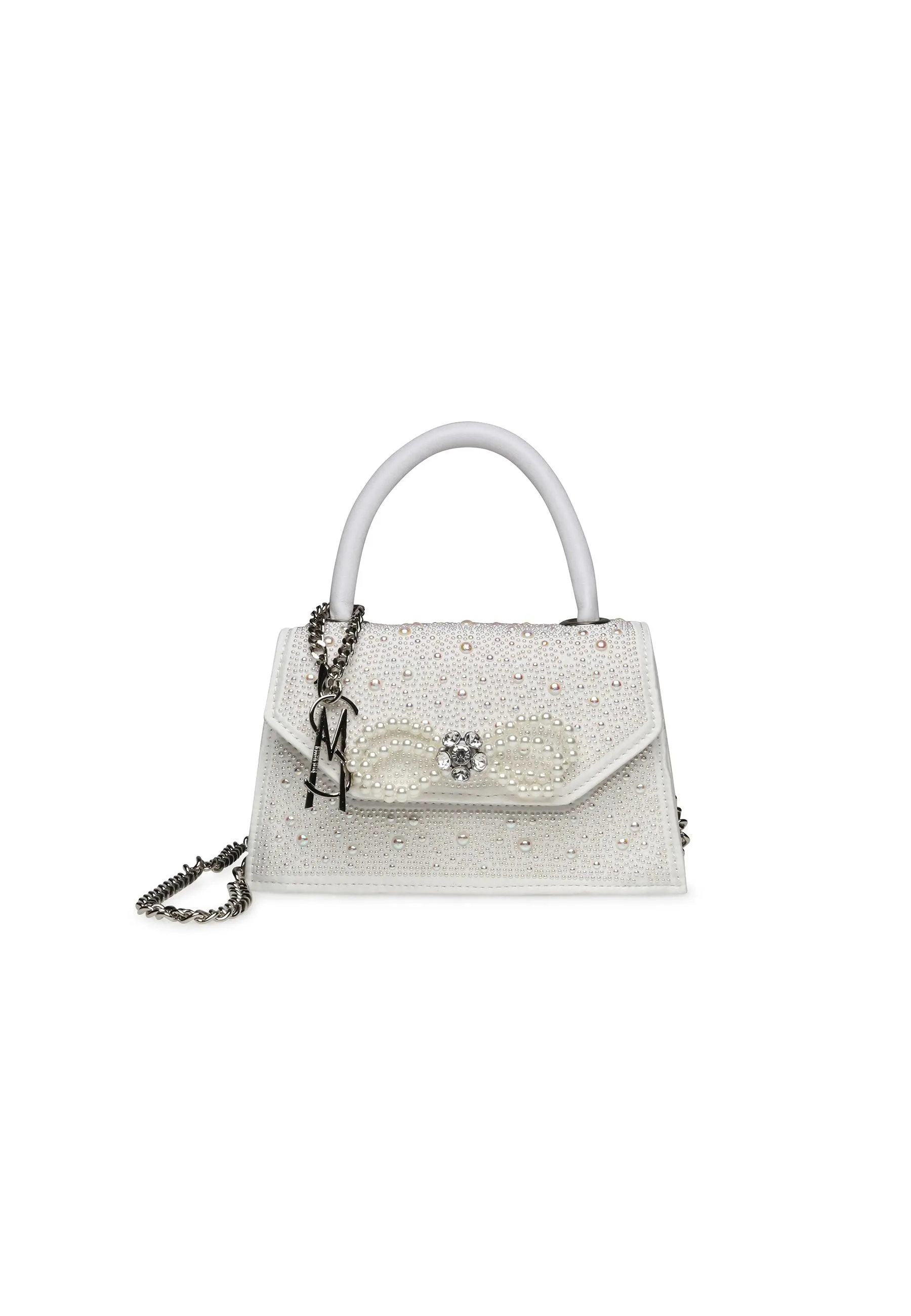 STEVE MADDEN Borsa Mini Satchel Perle White BADORE