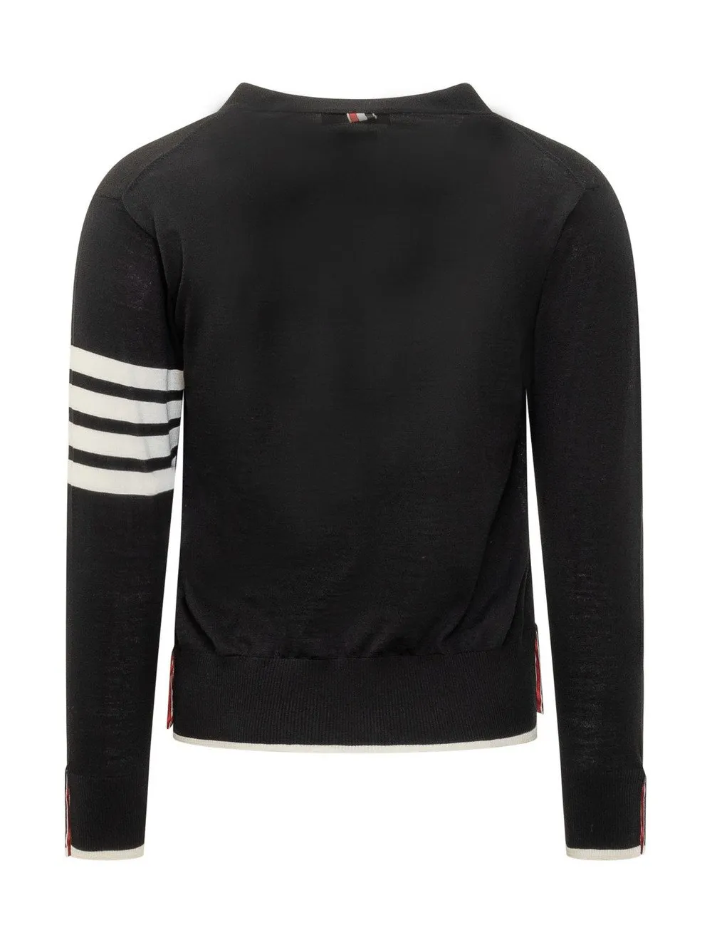 THOM BROWNE Cardigan con Logo 4-Bar  