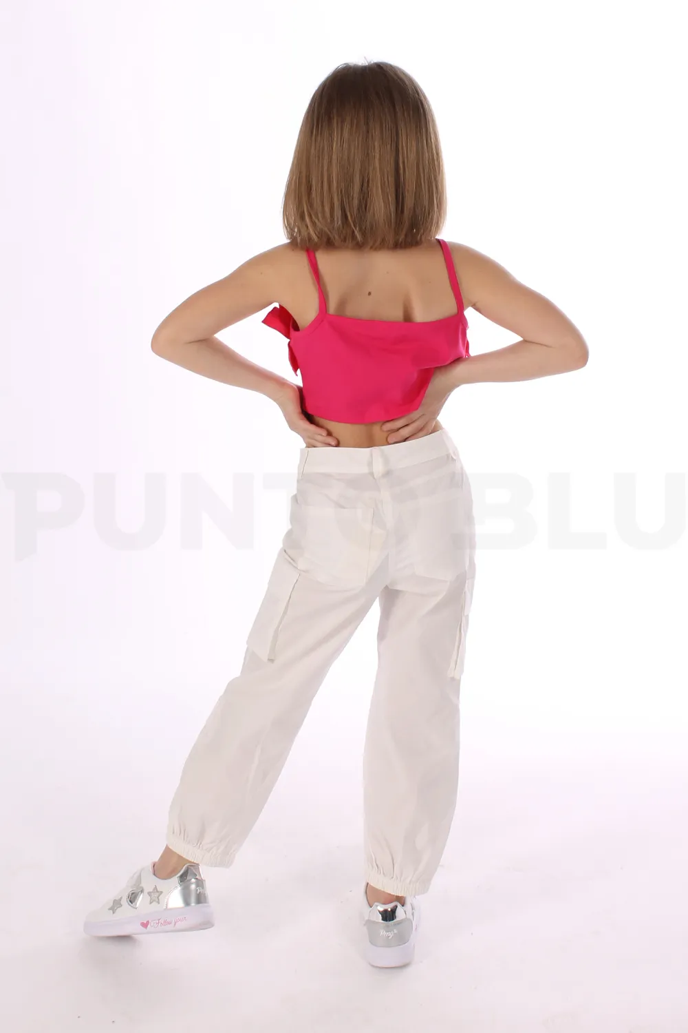 TWINSET | PANTALONE CARGO IN COTONE RAGAZZA - Punto Blu