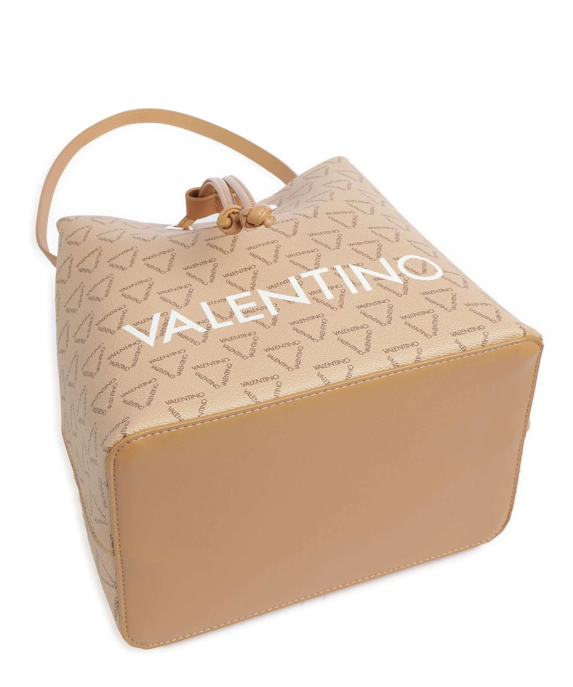  Valentino Bags Liuto Borsa a secchiello pelle sintetica beige  