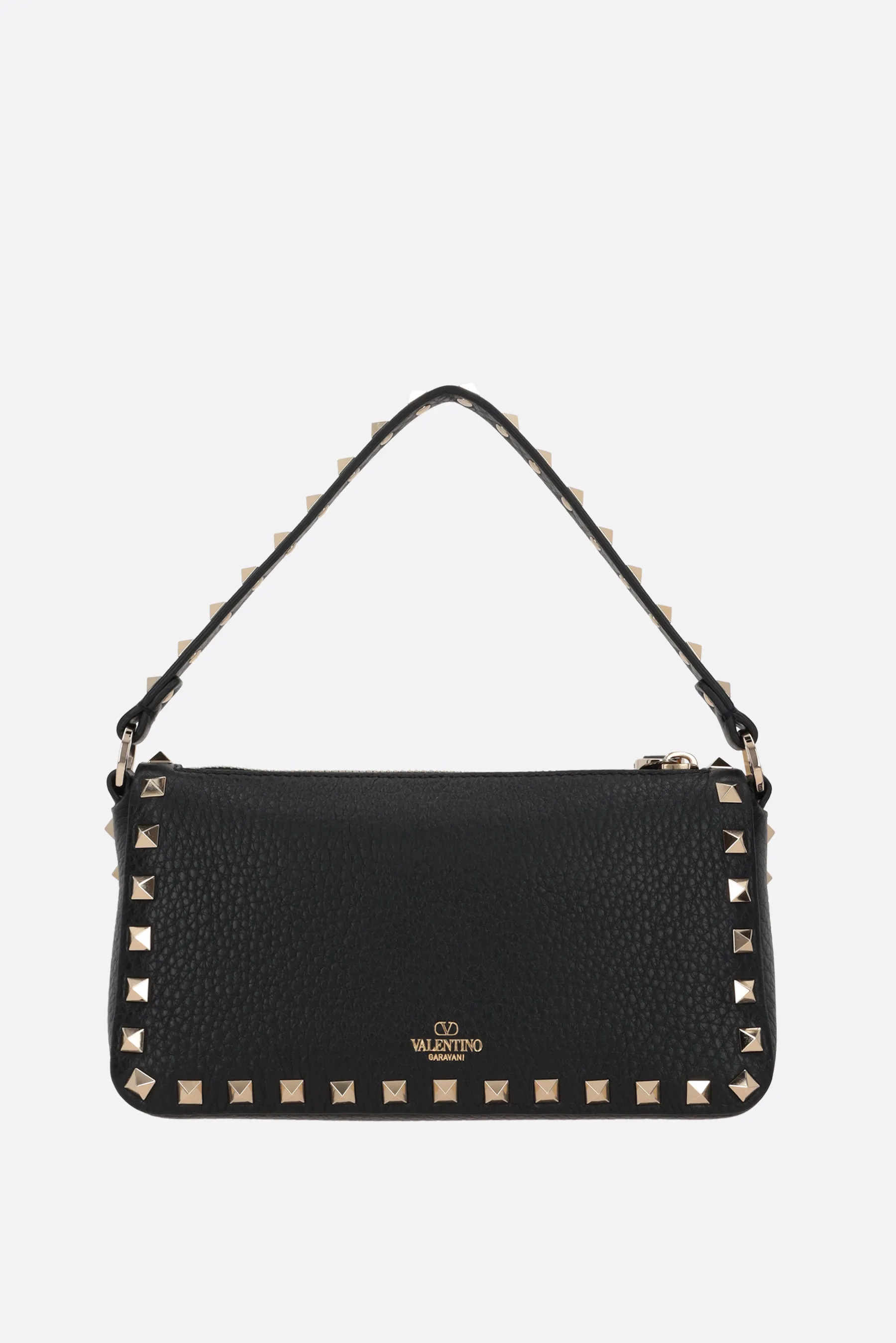  VALENTINO GARAVANI borsa a spalla Rockstud small in pelle martellata 